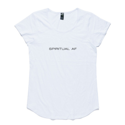 Spiritual AF Womens Tee Black Font Thumbnail