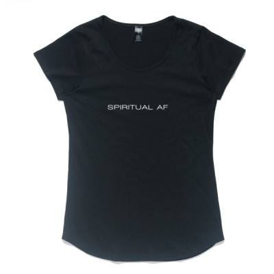 Spiritual AF Womens Tee White Font Thumbnail