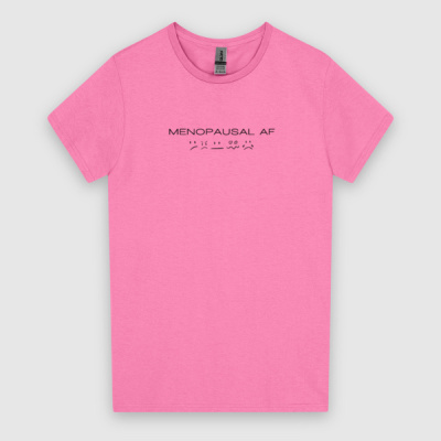 Menopausal AF Women's Tee Black Font Thumbnail