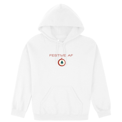 Festive AF RED Hoodie Thumbnail
