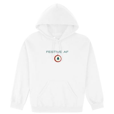 Festive AF GREEN Hoodie Thumbnail